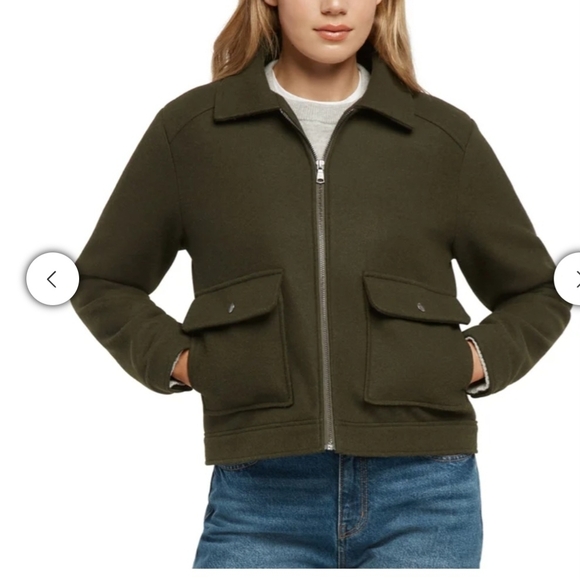 Banana Republic Jackets & Blazers - Banana Republic Women's Green Polyester Jacket Size M